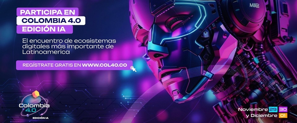 Banner de "Participa en Colombia 4.0 edición IA"