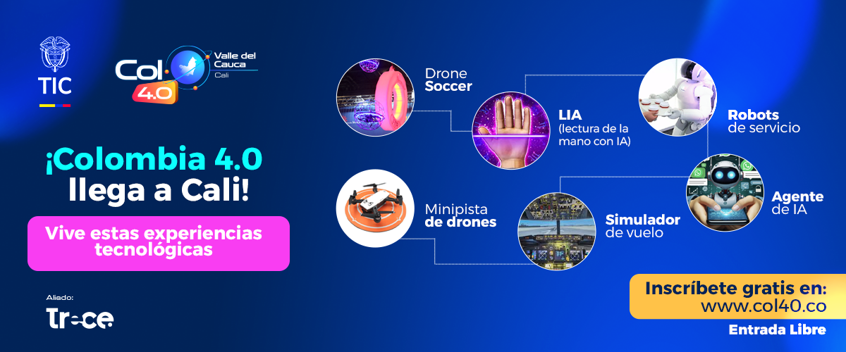 Imagen diseñada invitando a vivir experiencias en Colombia 4.0 edición Valle del Cauca