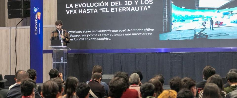 Foto de speaker de Netflix en Col40 Bogotá